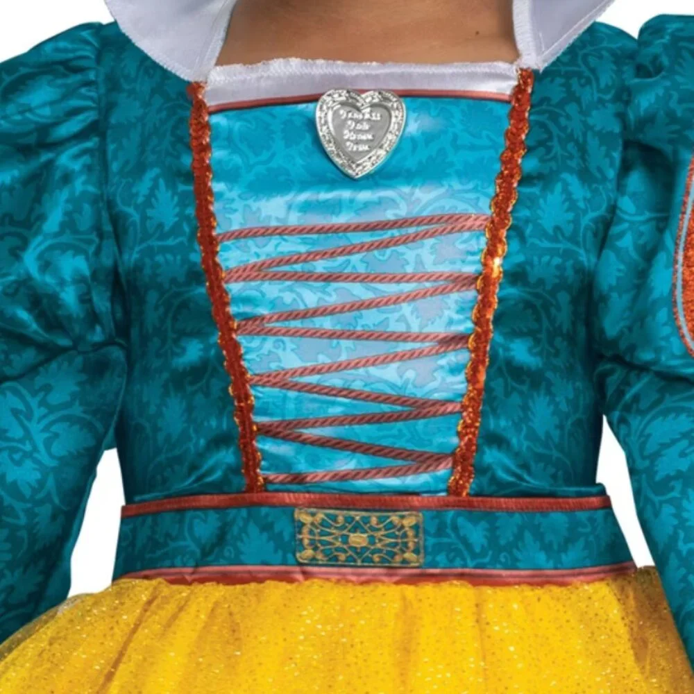 Princess Snow White & WIG Light Up 4/6 Halloween Costume Disney Dress Girls Kids